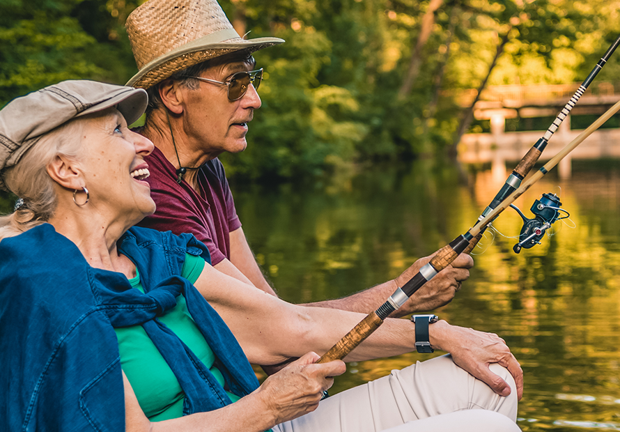 couple fishing in sun_nutrition for cognitive health