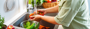Effortless Eating: The Dietitian-Approved Way to Plan Your Week 2 meal prep wash veggies in sink