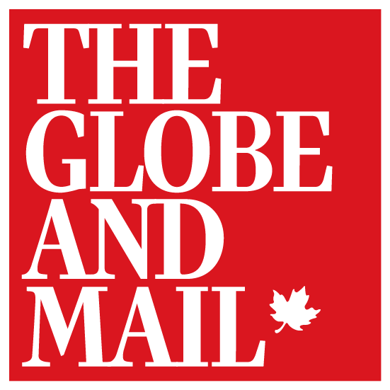 Harrison Healthcare in the Media 1 Globe and Mail Logo_white on red