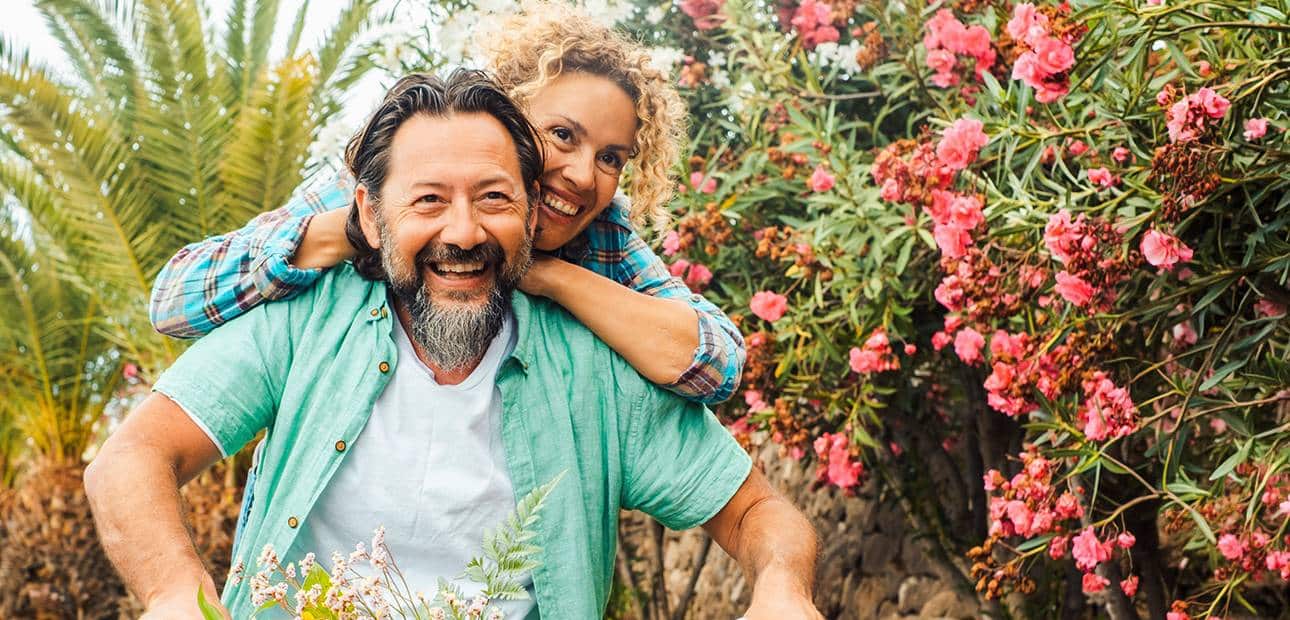 adults sunflower biking smiles_Mental Health Webinar