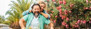 adults sunflower biking smiles_Mental Health Webinar